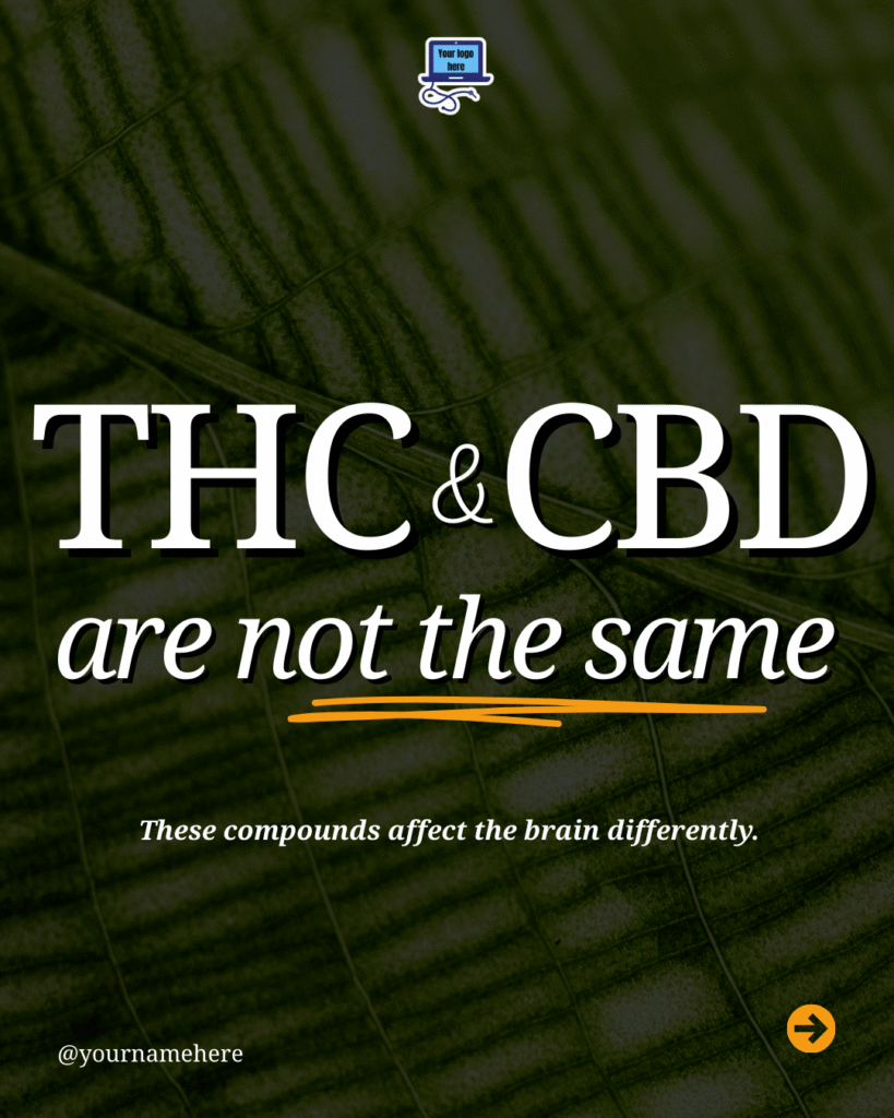 THC and CBD are not the same